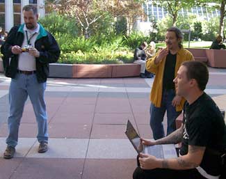 Josh readies the Kioken demo reel...