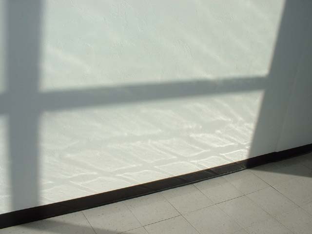 Shadows on wall...
