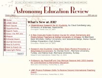 Astronomy Education review home page