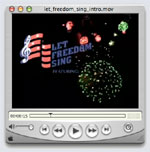 Screen capture of the Let Freedom Sing intro video
