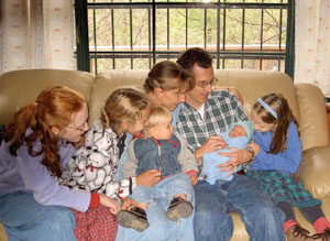 The Family on Mt. Lemmon, meeting our 2nd foster baby