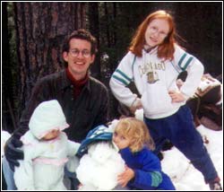 The Newhouse family in the snow...